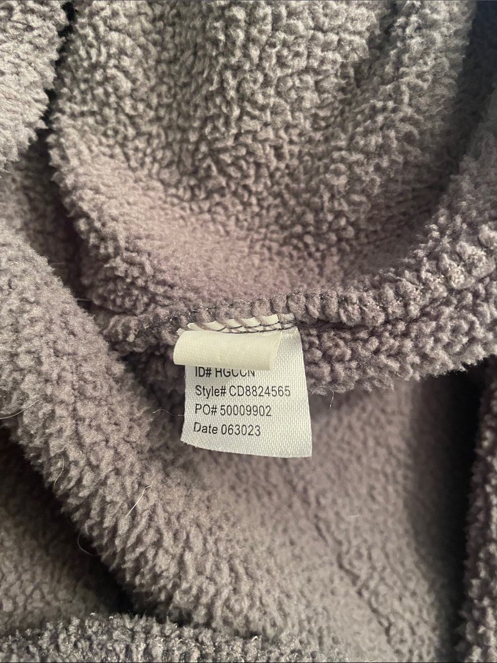 Cuddl Duds Plush Hooded Pullover - Charcoal Gray D5 - Picture 10 of 11